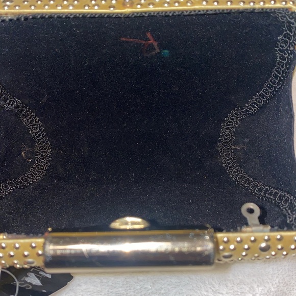 J Blue Gold Studded Evening Clutch/Crossbody - Picture 4 of 8